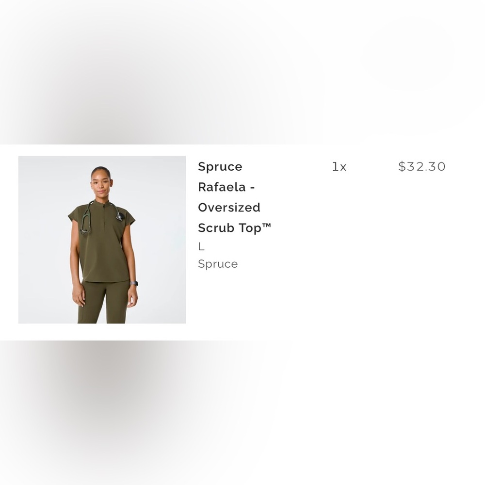 Figs Spruce Rafaela Scrub Top